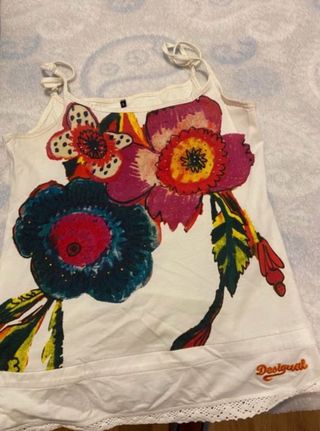 Camiseta tirantes desigual talla S