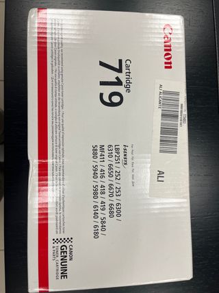 Toner original para impresora Canon