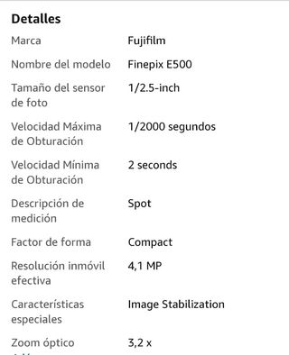 Cámara fotos digital Fujifilm