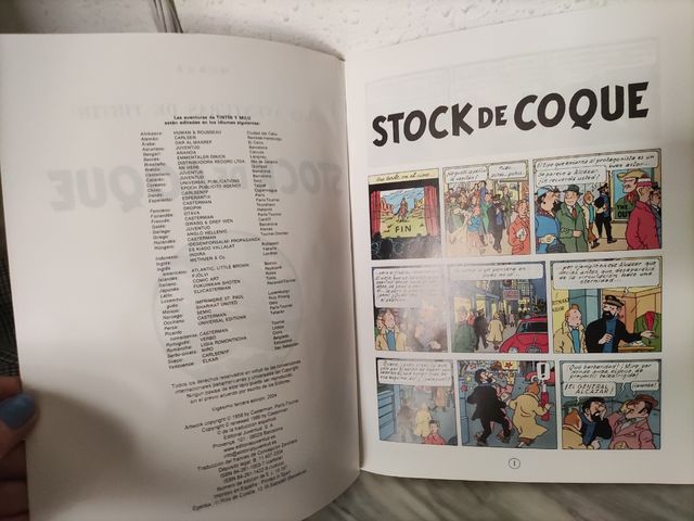 Las aventuras de TinTin  libro cómic