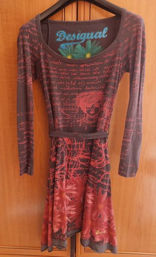 Vestido Desigual Manga Larga