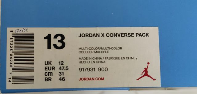 JORDAN X CONVERSE PACK UNC