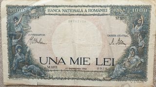 Billete antiguo de Romania 1941