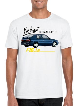 ADHESIVO TAPA MOTOR SUDADERA CAMISETAS RENAULT 19
