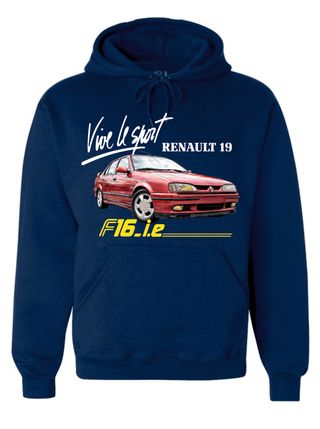 ADHESIVO TAPA MOTOR SUDADERA CAMISETAS RENAULT 19