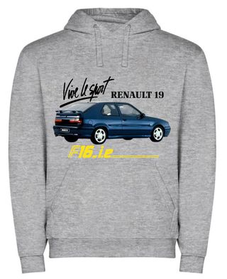 ADHESIVO TAPA MOTOR SUDADERA CAMISETAS RENAULT 19