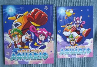 PS4 / Switch Clock Work Aquario Placa de Aluminio.