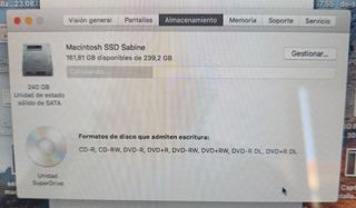 MacBook Pro 16 GB RAM Y SSD