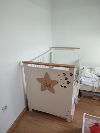 CUNA CAMA + COLCHÓN 70x140 cm+ sabanas