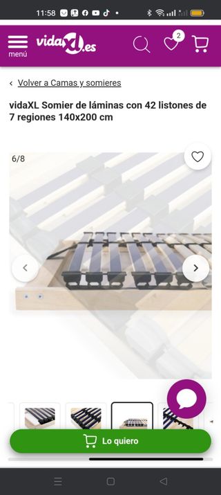 Somier sin estrenar