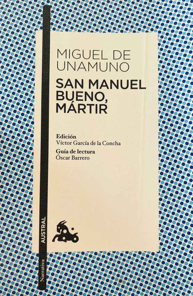 Libro "San Manuel Bueno, Mártir"