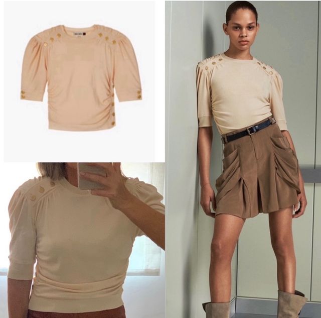 🍨 Pull drapeado Zara Surplus Nuevo