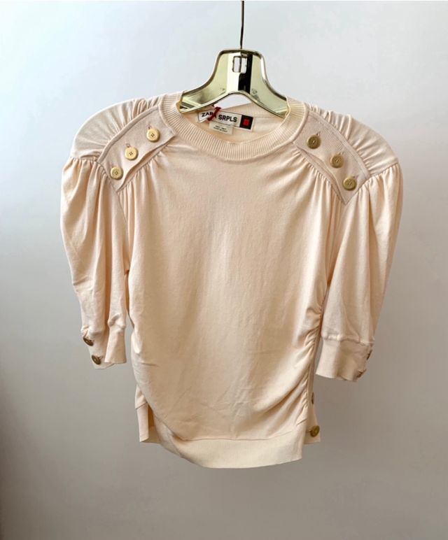 🍨 Pull drapeado Zara Surplus Nuevo