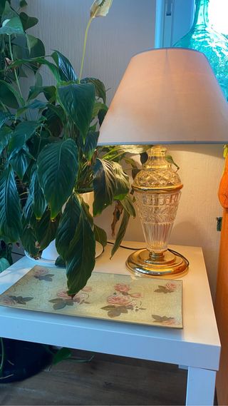 Lámpara de cristal tallado