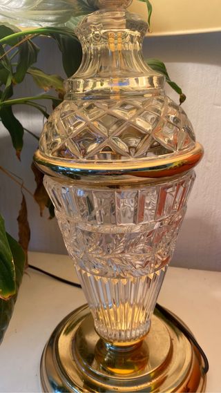 Lámpara de cristal tallado