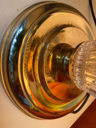 Lámpara de cristal tallado