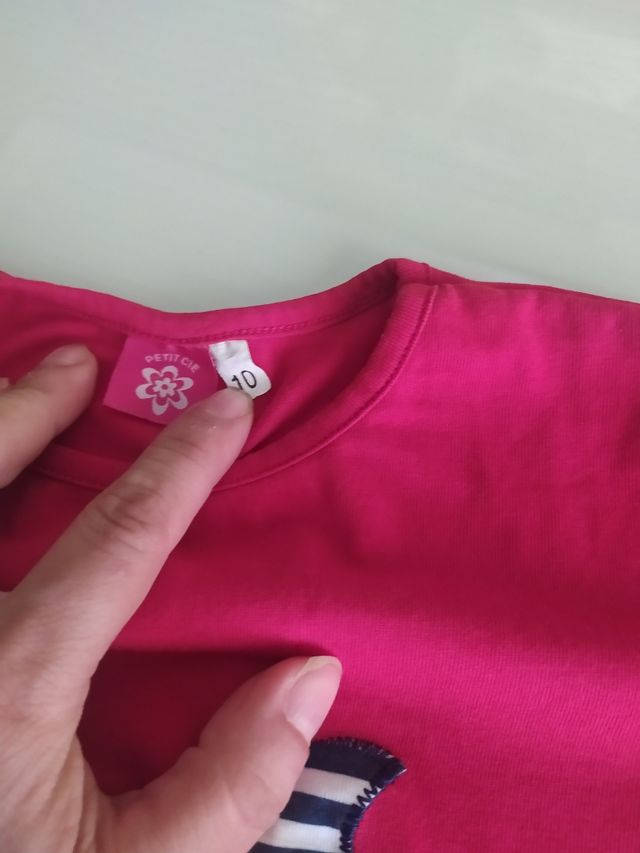 conjunto de calzonas y camiseta petit talla 10 año