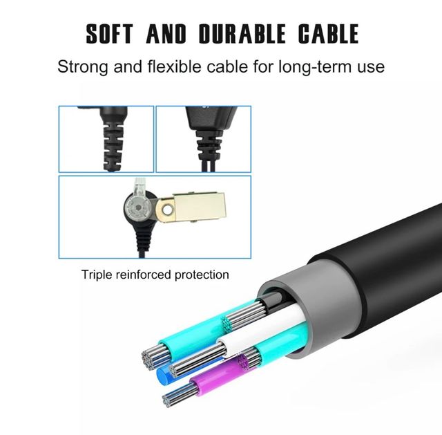 Auricular pin walkie talkie