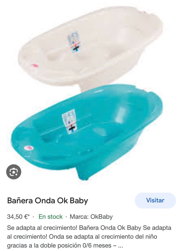 Bañera cambiador con patas bebé