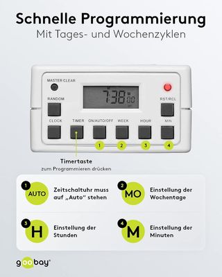 Enchufe digital con temporizador