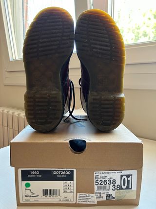 Botas Dr Martens burdeos 38