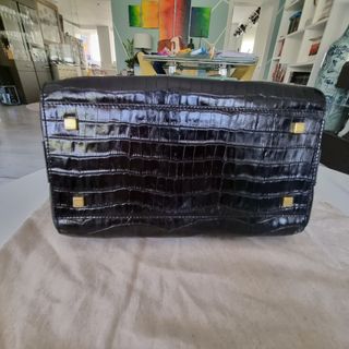 Bolso piel negro Pedro del Hierro