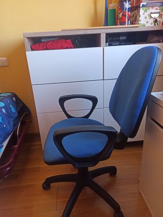 Silla escritorio azul