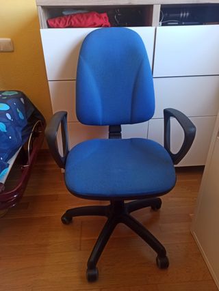 Silla escritorio azul