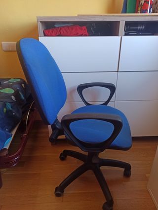 Silla escritorio azul