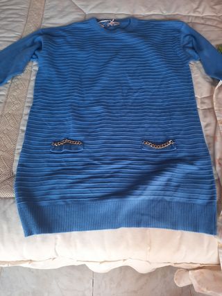 jersey vestido azul teriayabar 