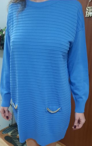 jersey vestido azul teriayabar 