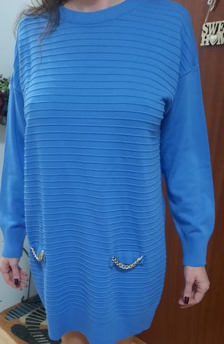 jersey vestido azul teriayabar 