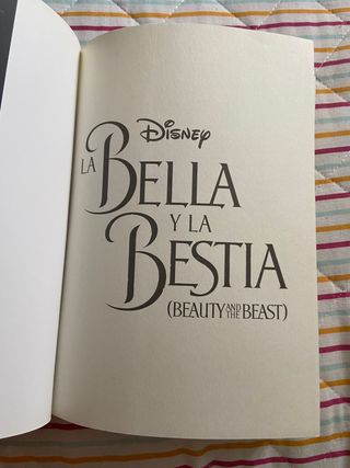 NOVELA DE LA BELLA Y LA BESTIA