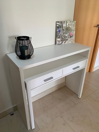 Escritorio retráctil blanco