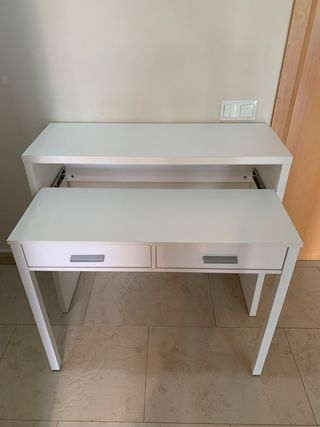 Escritorio retráctil blanco