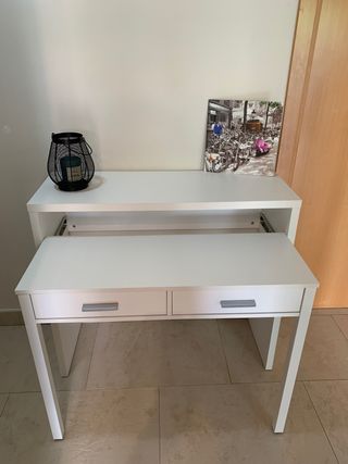 Escritorio retráctil blanco