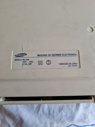 Máquina de escribir electrónica Samsung SQ-1000