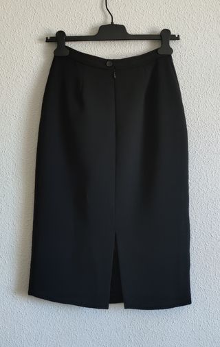 Falda elegante negra de tubo Corte Inglés 