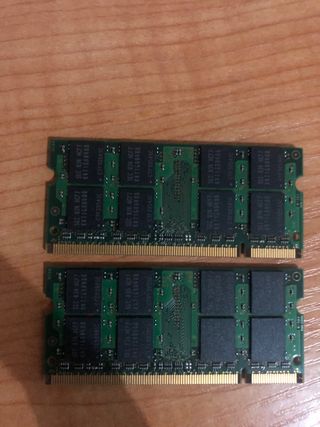 DDR2 memoria ram 2 x 2gb Samsung portátil