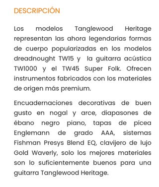 Guitarra electroacustica alta gama