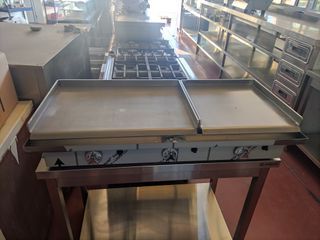 PLANCHA A GAS ESPECIAL PARA CARNES Y PESCADOS