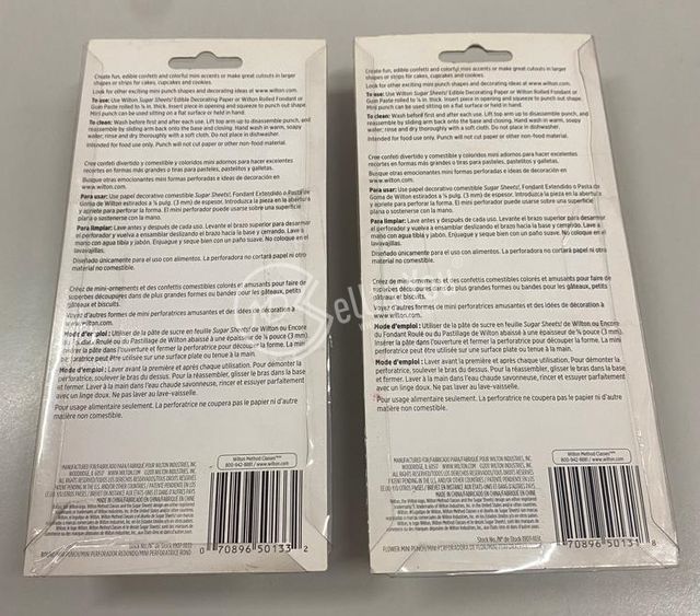 Coppia di perforatrici pasta per decorazione dolci