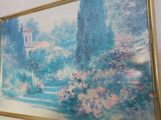 oferta cuadro antiguo con marco y cristal