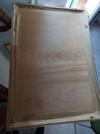 oferta cuadro antiguo con marco y cristal