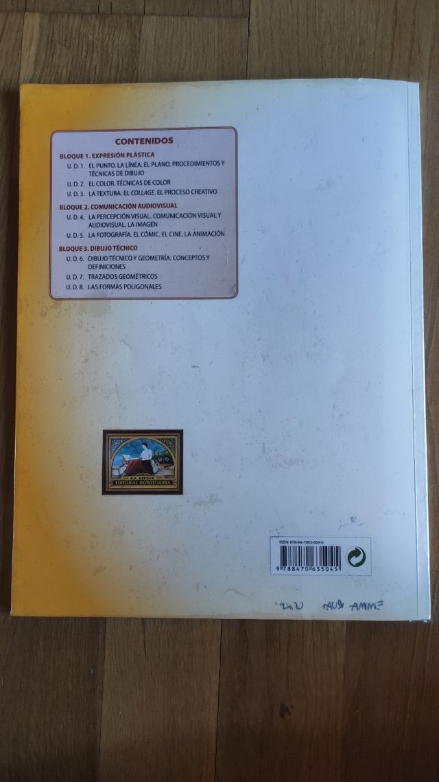 Libro de Plástica, Visual y Audiovisual 1ESO