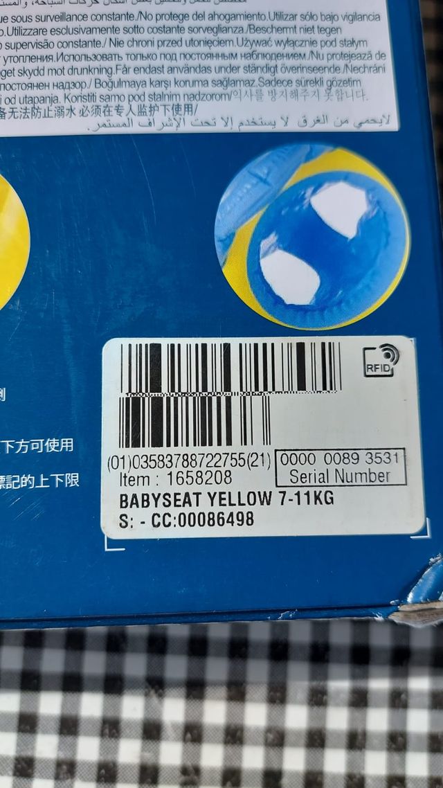 Flotador para bebé BB SEAT Nabaiji Decathlon NUEVO