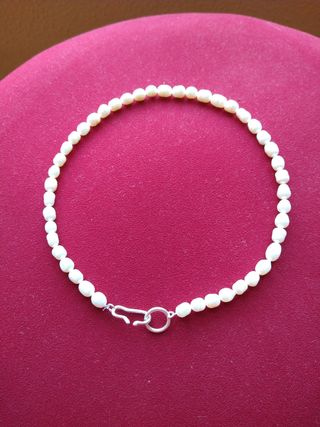 Gargantilla perlas/plata.