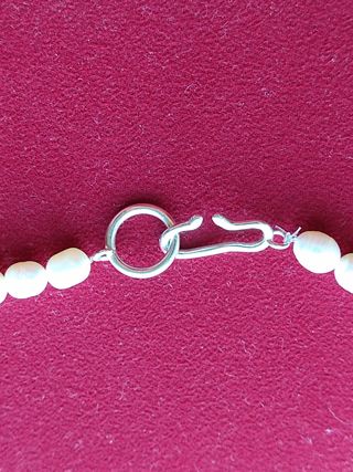 Gargantilla perlas/plata.
