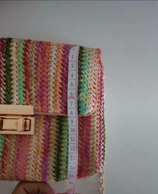 Bolso rafia multicolor