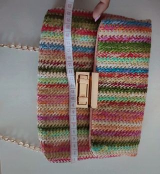 Bolso rafia multicolor